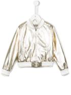 Ermanno Scervino Junior Varnished Metallic (grey) Souvenir Jacket, Girl's, Size: 12 Yrs