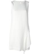Diane Von Furstenberg Ruffled Detail Dress - White