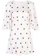 Shona Joy Shelby Pola Dot Mini Dress - Neutrals