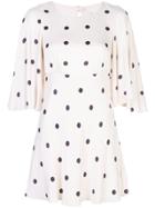 Shona Joy Shelby Pola Dot Mini Dress - Neutrals