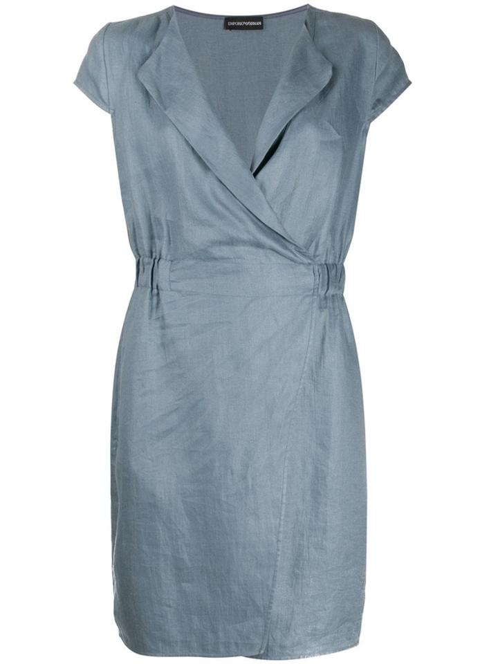 Emporio Armani Short-sleeve Shift Dress - Blue