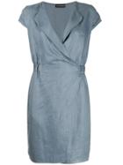 Emporio Armani Short-sleeve Shift Dress - Blue