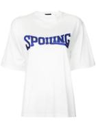 G.v.g.v. - Spoiling Glitter Print T-shirt - Women - Cotton/lyocell - Xs, White, Cotton/lyocell