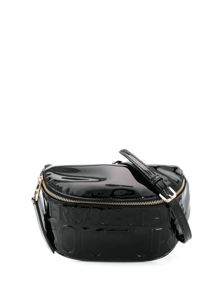 Versace Jeans Couture Logo Embossed Belt Bag - Black