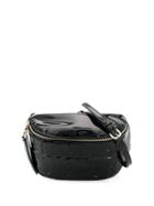 Versace Jeans Couture Logo Embossed Belt Bag - Black