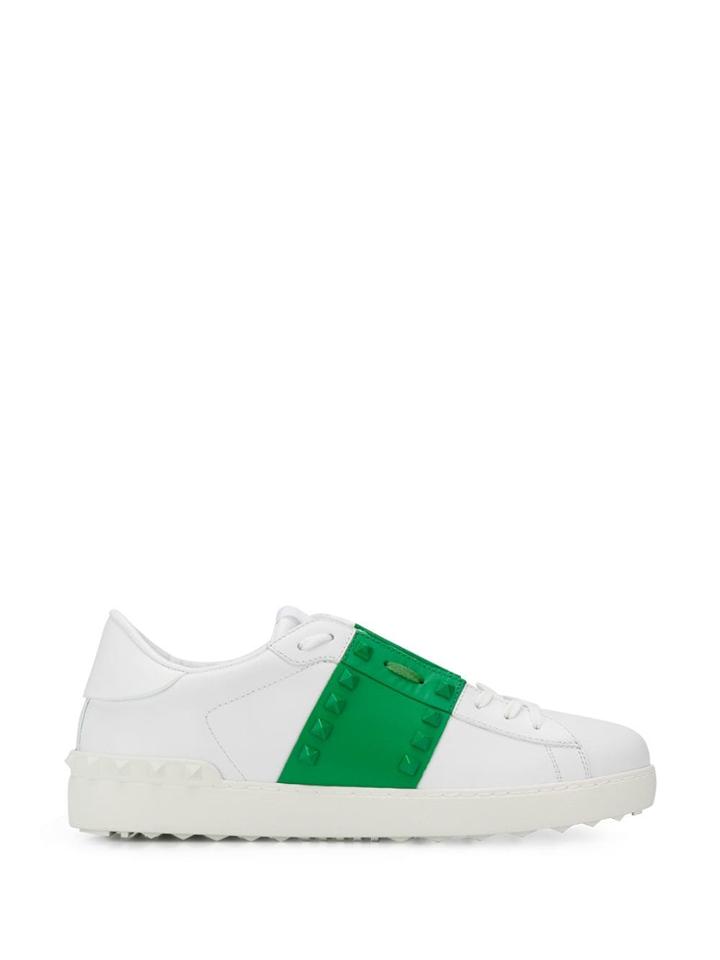 Valentino Rockstud Untitled Open Sneakers - White
