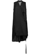 Ann Demeulemeester Oversized Vest Top - Black