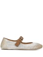 Marsèll Braided Ballerinas - Silver