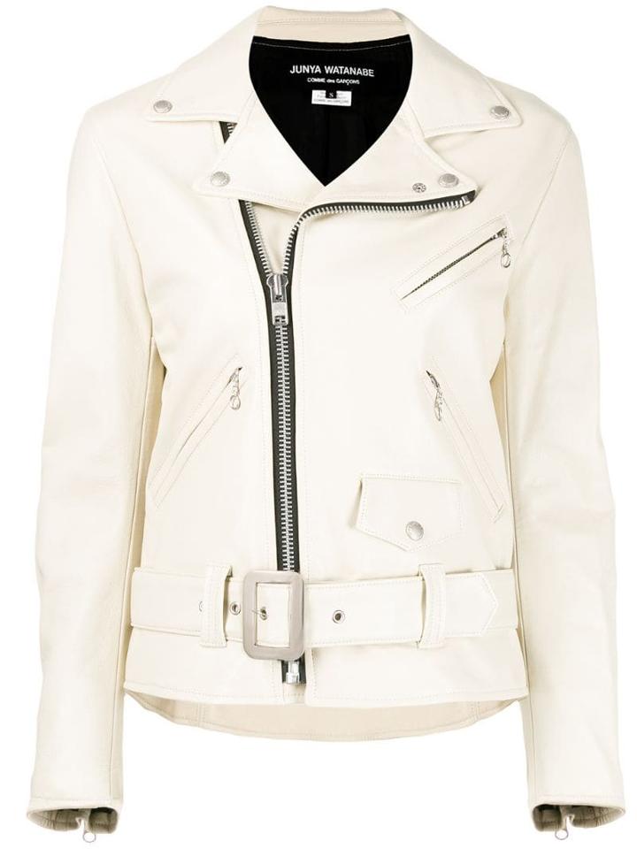 Junya Watanabe Belted Biker Jacket - Neutrals