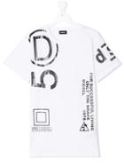 Diesel Kids All Over Print T-shirt - White