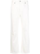 Mm6 Maison Margiela High-waist Straight Leg Jeans - White