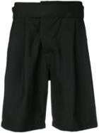 Maison Flaneur Tailored Knee-length Shorts - Black