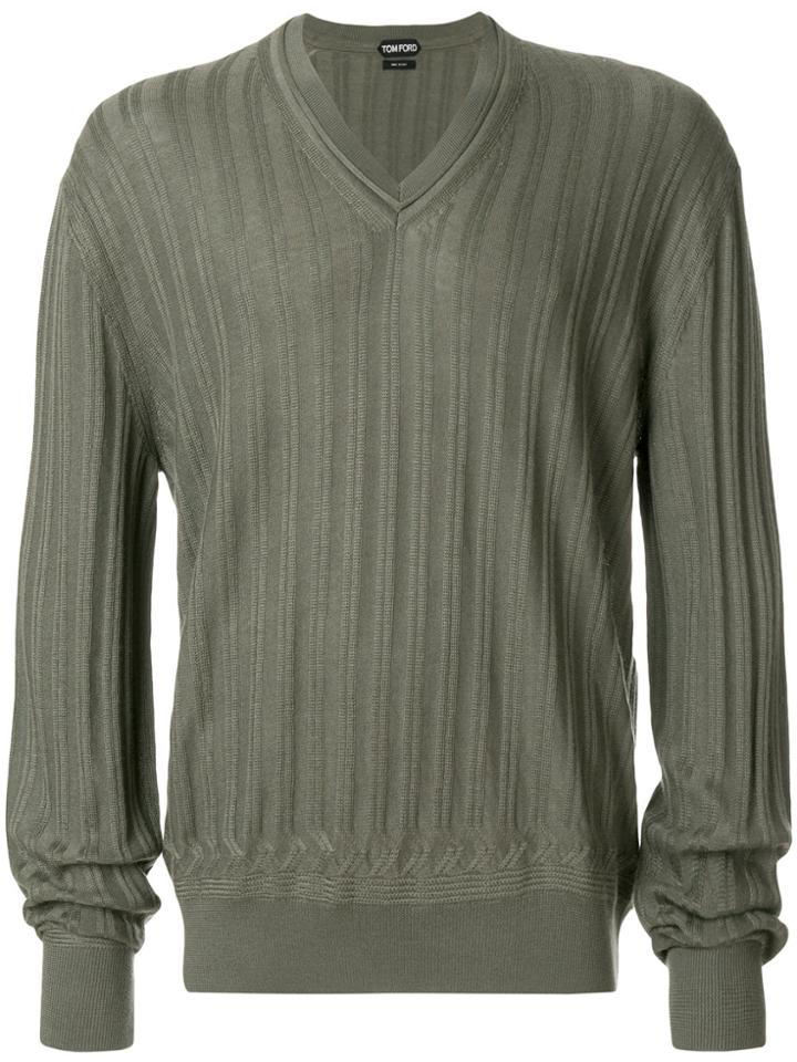 Tom Ford Cashmere Blend Sweater - Green