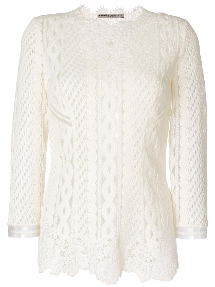 Ermanno Scervino Lacy Top - White