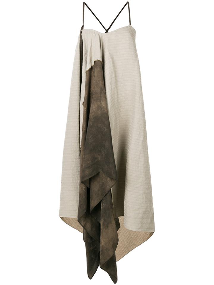 Uma Wang Asymmetric Dress - Nude & Neutrals
