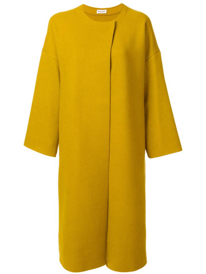 Masscob Oversized Double-breasted Coat - Green
