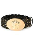 Versace Studded Braided Belt
