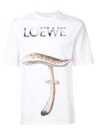 Loewe Mushroom Logo T-shirt, Men's, Size: Medium, White, Cotton