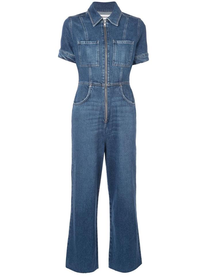 Reformation Georgia Jumpsuit - Blue