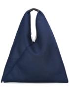 Mm6 Maison Margiela Large Tote, Women's, Blue, Polyester/leather