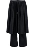 Facetasm Pleated Overlayer Cropped Trousers