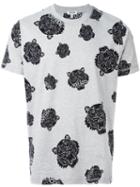 Kenzo Tiger Print T-shirt, Men's, Size: Xl, Grey, Cotton