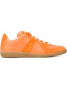 Maison Margiela Replica Sneakers, Men's, Size: 43, Yellow/orange, Leather/suede