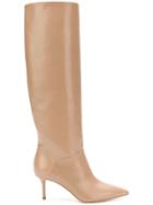 Casadei Knee Length Boots - Neutrals