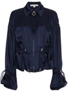 Jonathan Simkhai Ruched Zipped Top - Blue