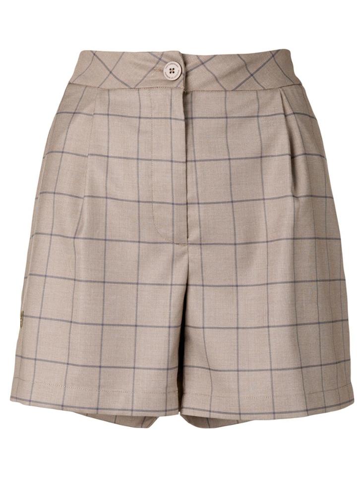 Han Kj0benhavn Windowpane Shorts - Neutrals