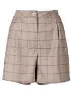Han Kj0benhavn Windowpane Shorts - Neutrals