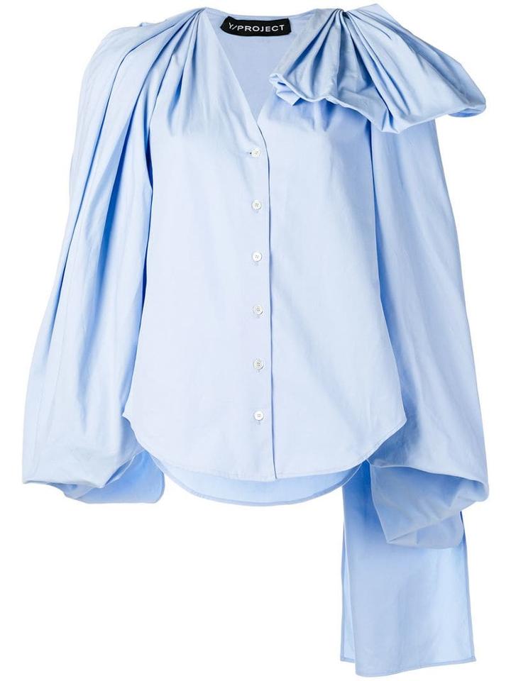 Y/project Oversized Fit Blouse - Blue