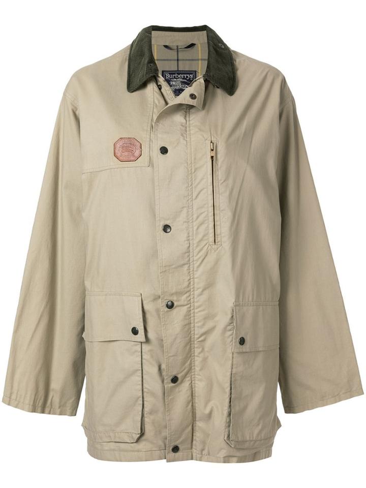 Burberry Vintage Long Sleeve Coat - Neutrals