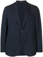 The Gigi Notched Lapel Blazer Jacket - Blue