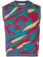 Missoni Vintage Geometric Patterned Knitted Vest - Multicolour