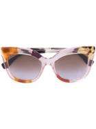 Fendi Eyewear Clear Frame Sunglasses - Brown