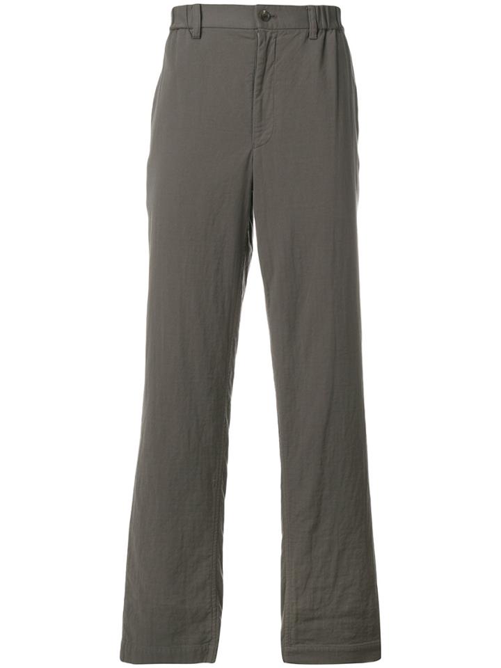 Issey Miyake Regular Leg Trousers - Brown