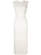 Dion Lee Godet Pleat Dress - White