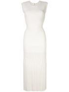 Dion Lee Godet Pleat Dress - White