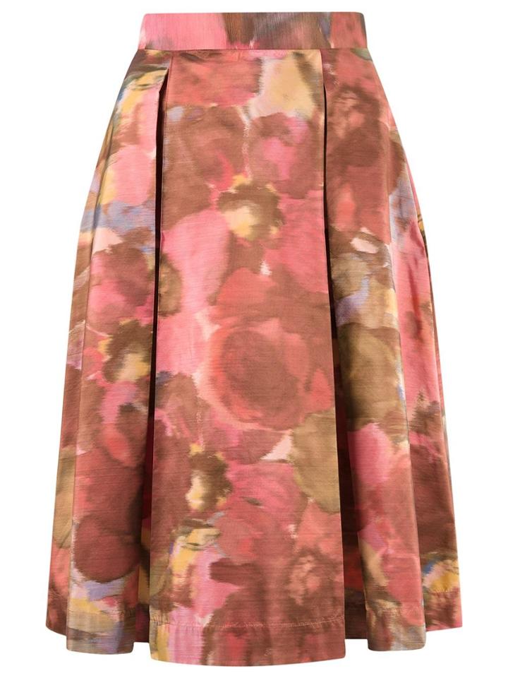 Yigal Azrouel Geometric Print Skirt - Brown