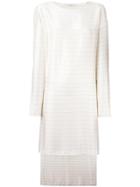 Lucio Vanotti Striped Shift Dress - White