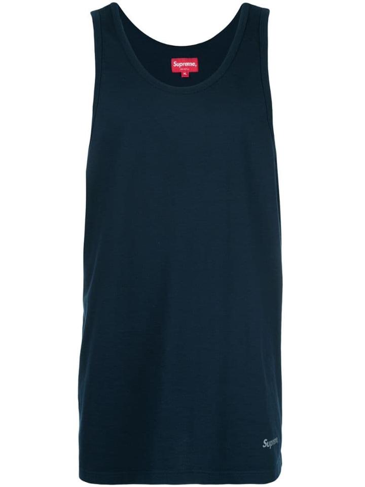 Supreme Reflective Tank Top - Blue