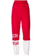Gcds Printed Logo Track Pants - Red