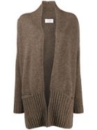 Snobby Sheep Open Front Cardigan - Brown