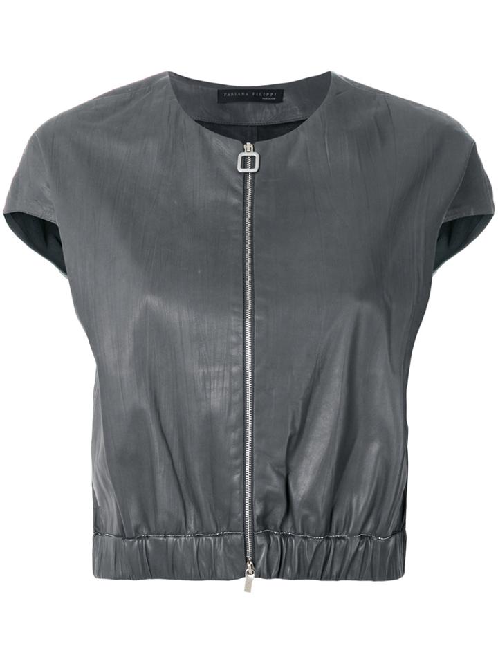 Fabiana Filippi Sleeveless Jacket - Grey