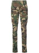 Amiri Camouflage Print Skinny Trousers - Green