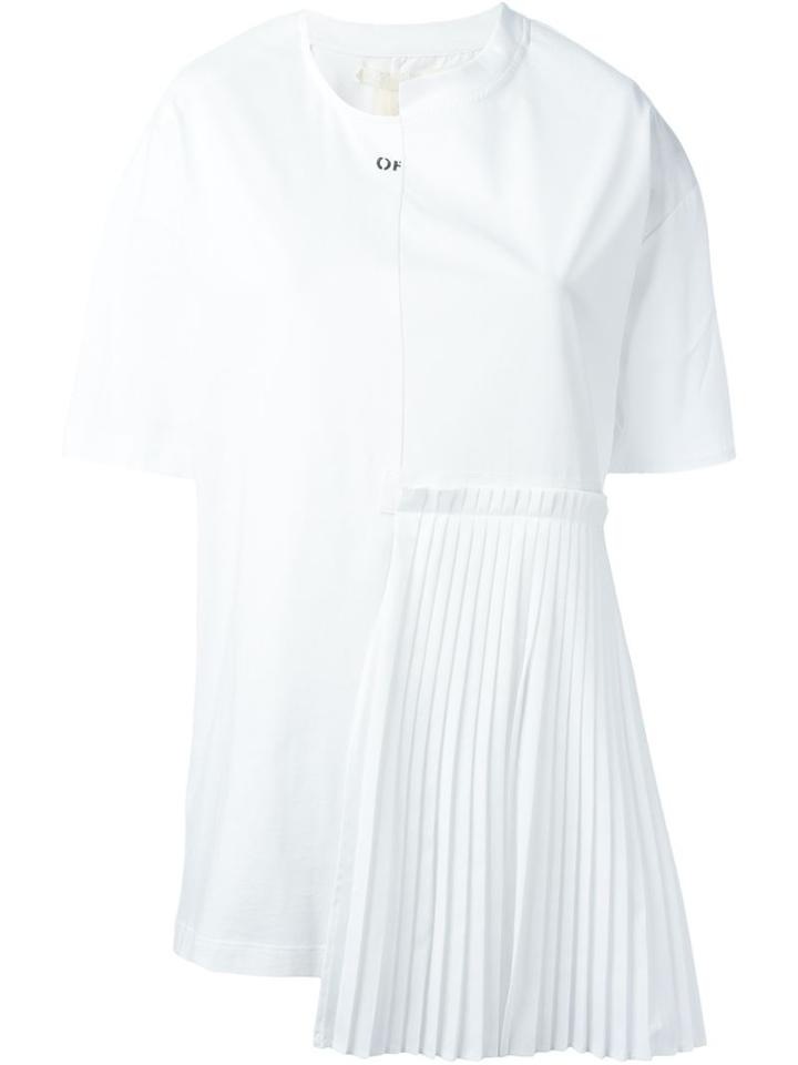 Off-white Asymmetric Ruffled And Pleated Panel Shirt