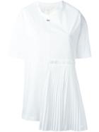 Off-white Asymmetric Ruffled And Pleated Panel Shirt