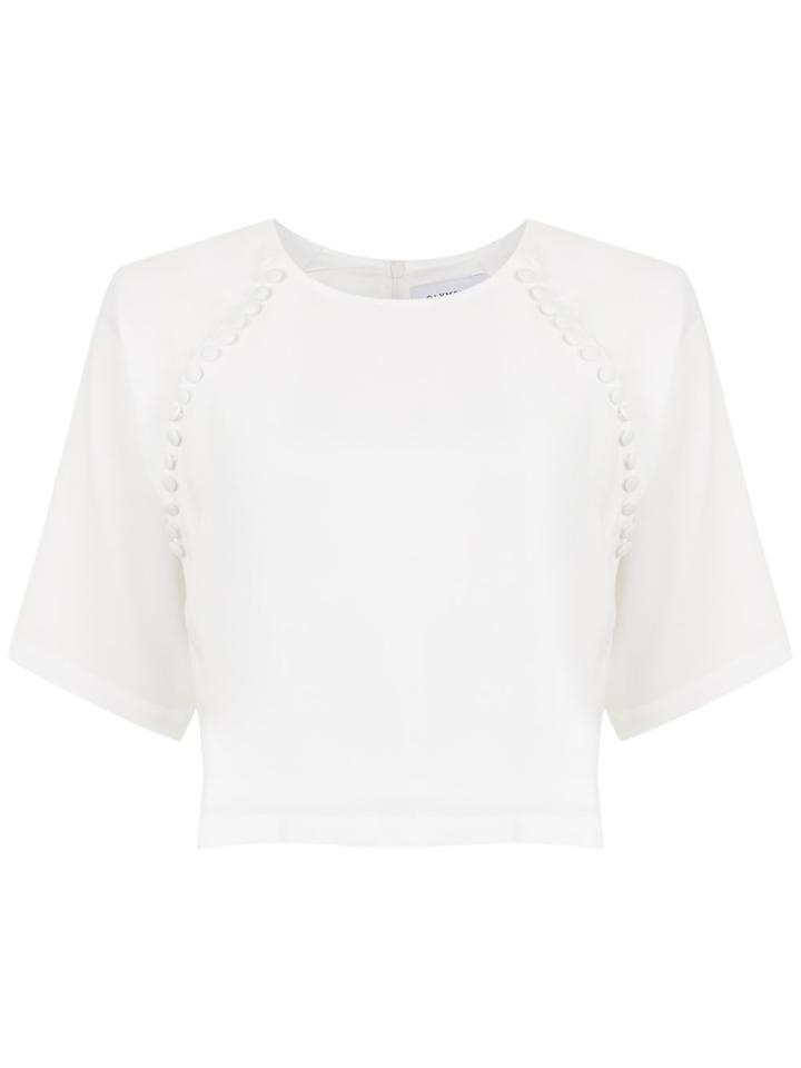 Olympiah Valle Sagrado Cropped Top - White
