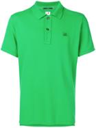 Cp Company Logo Embroidered Polo Shirt - Green